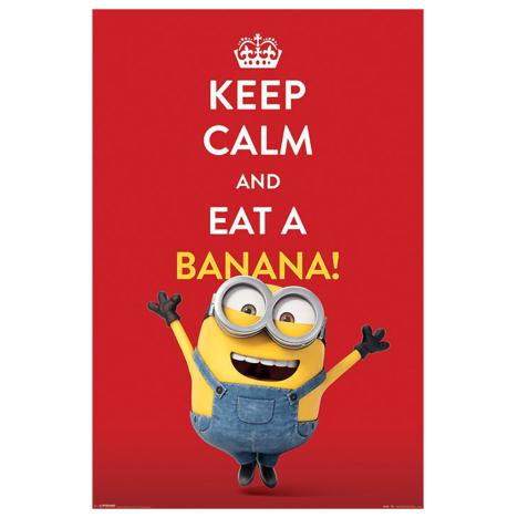 Minions Keep Calm and Eat A Banana Maxi Poster £3.99